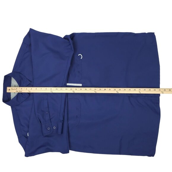 Realtree Fishing Shirt Men L Performance Vented Back Flap Pockets Long Sleeve - Picture 7 of 16